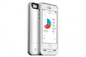 Mophie Juice Pack Helium coque avec batterie pour iPhone 5S argent